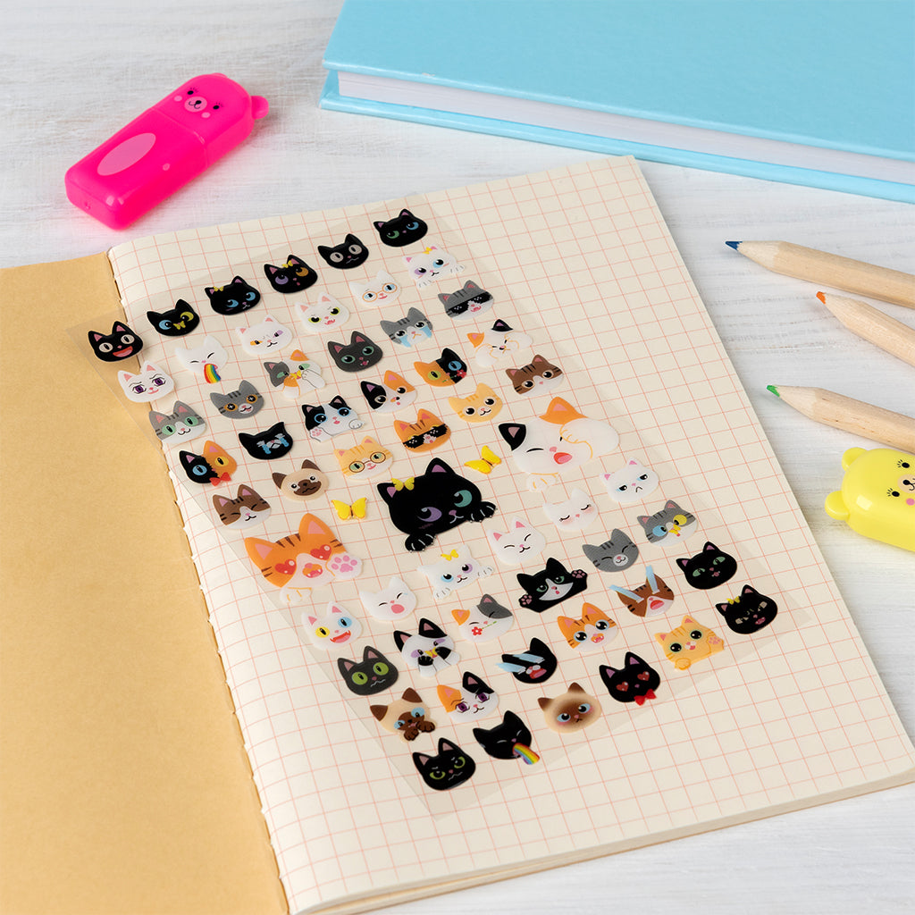 Rex London - 3D Stickers Grappige Katten