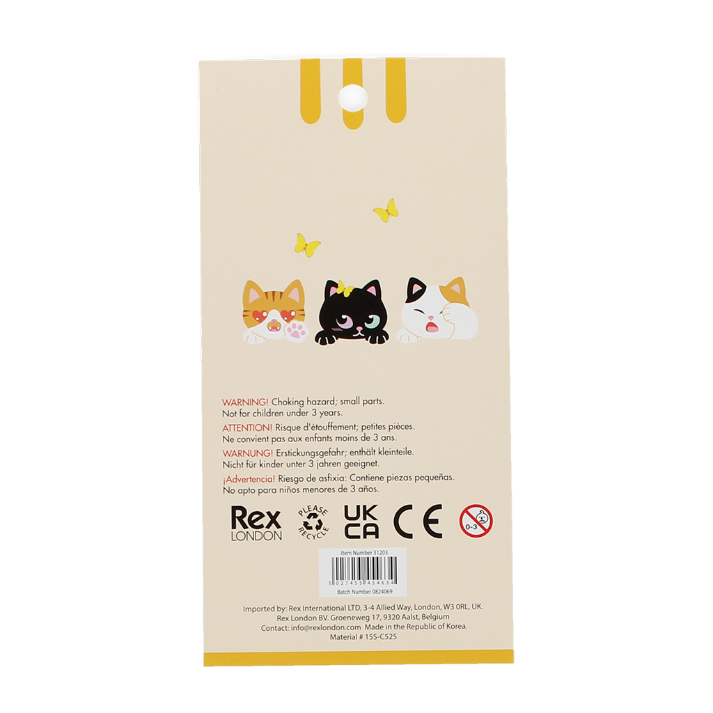 Rex London - 3D Stickers Grappige Katten