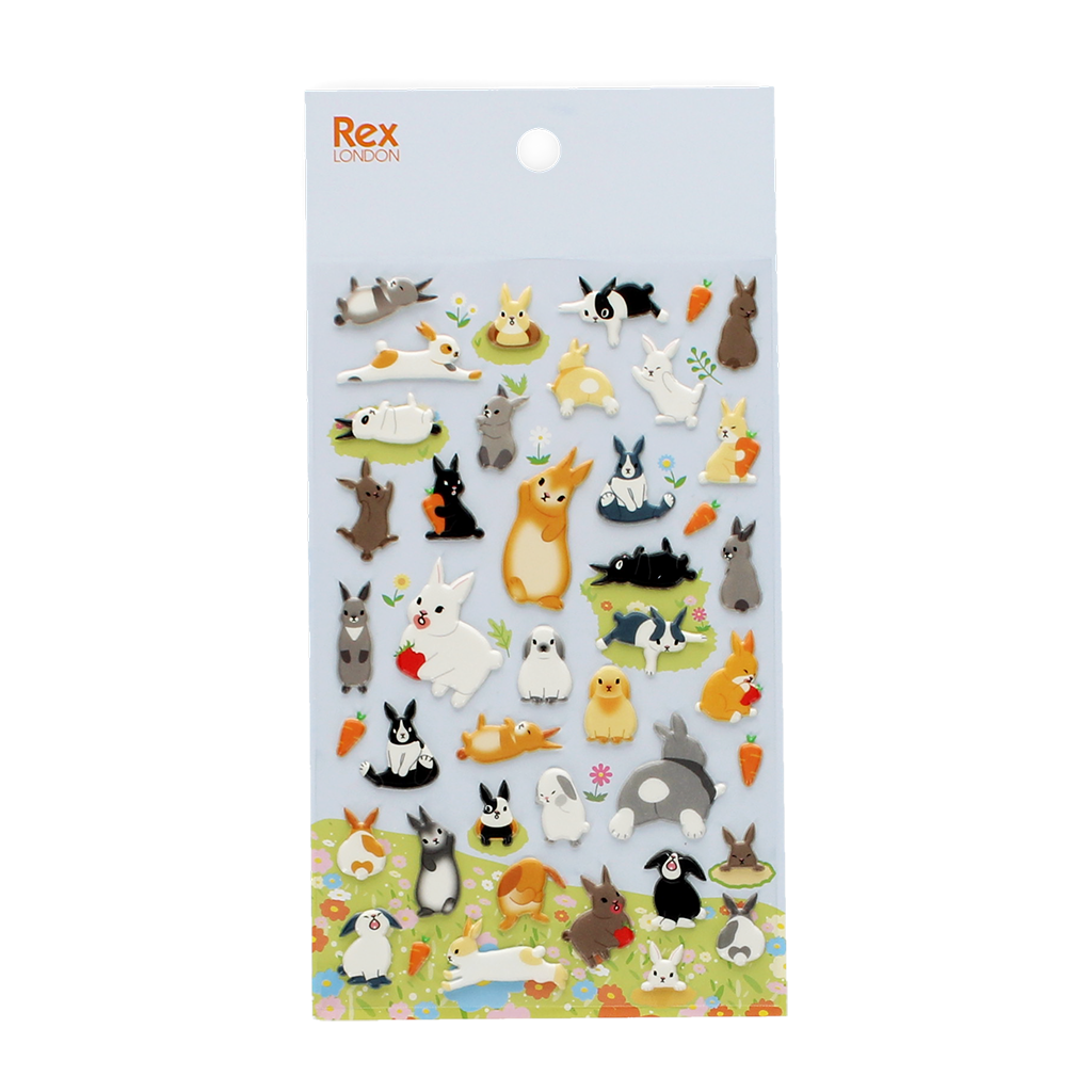 Rex London - 3D Puffy Stickers Kawaii Konijntje