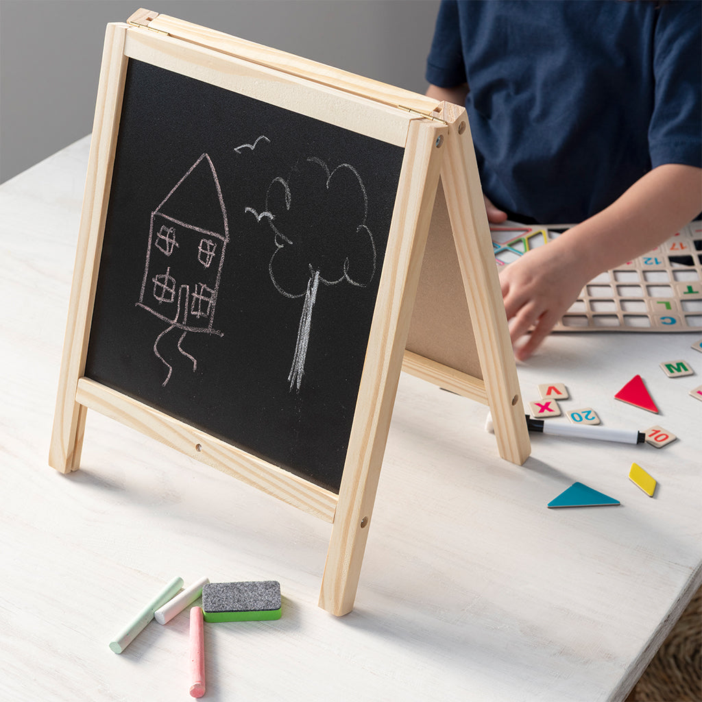 Rex London - Schoolbord en whiteboard ezel set voor op tafel