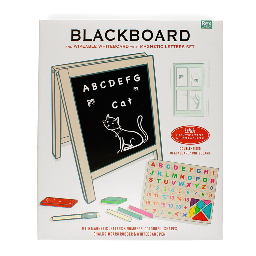 Rex London - Schoolbord en whiteboard ezel set voor op tafel