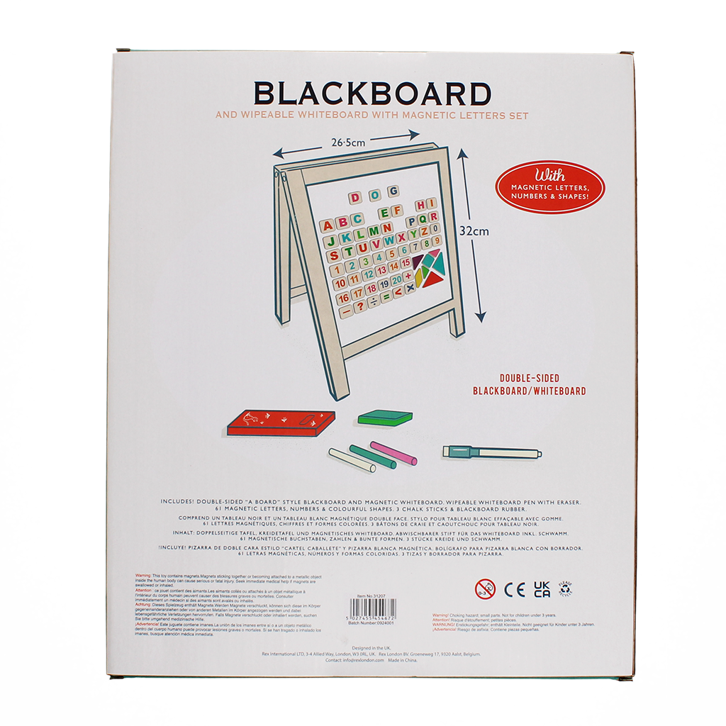 Rex London - Schoolbord en whiteboard ezel set voor op tafel