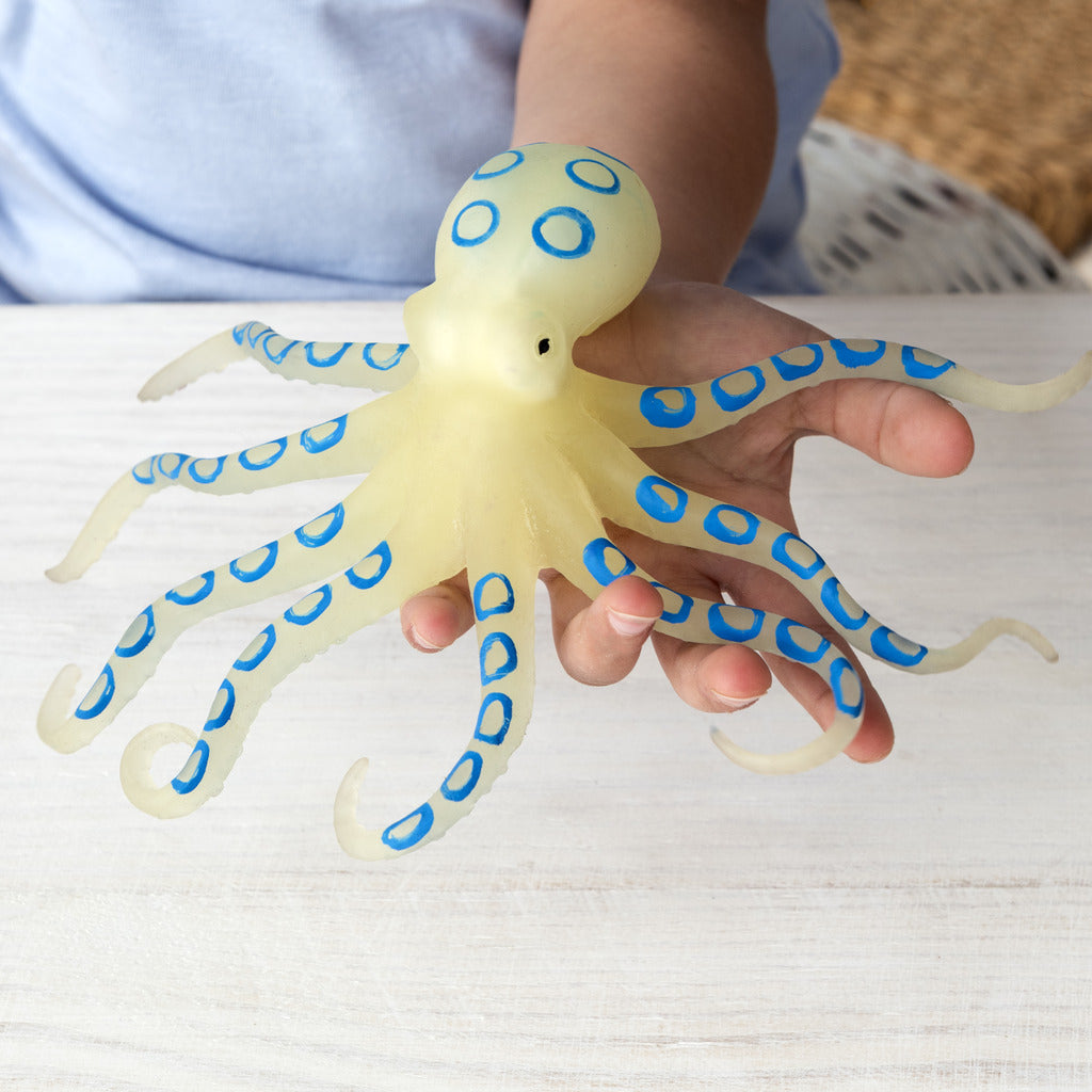 Rex London - Knijpspeelgoed Octopus Glow in the Dark