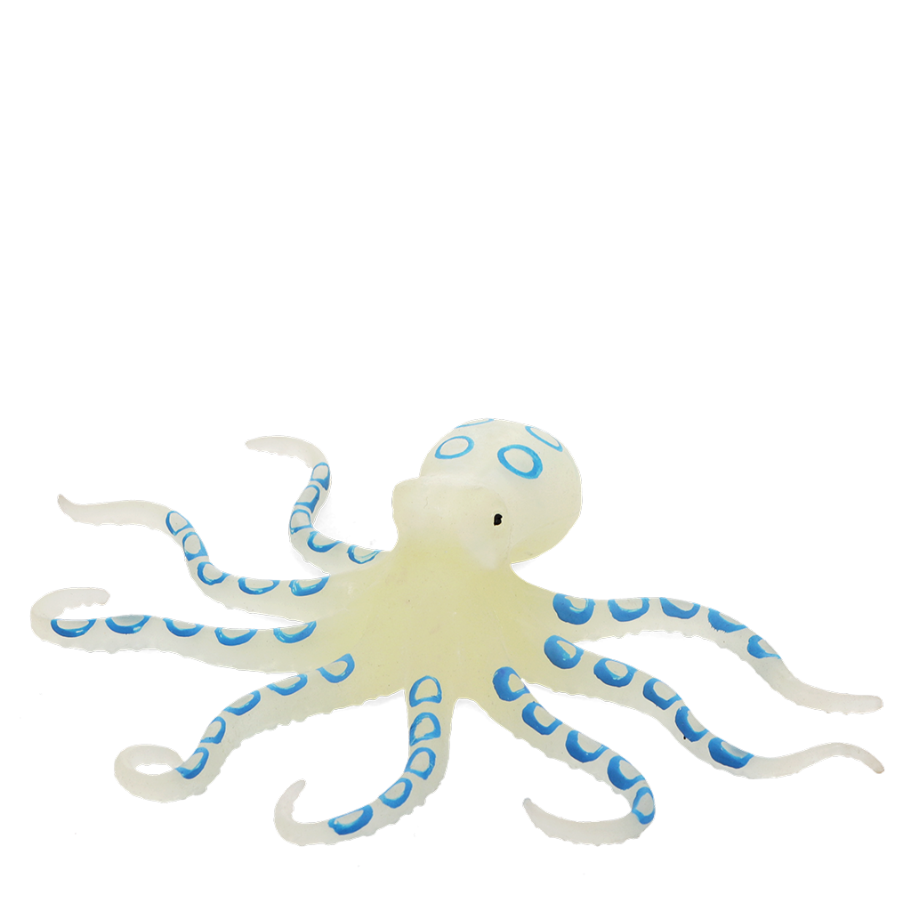 Rex London - Knijpspeelgoed Octopus Glow in the Dark