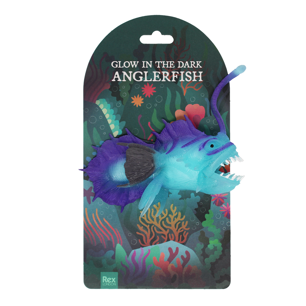 Rex London - Knijpspeelgoed Zeeduivel Glow in the Dark