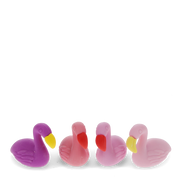 Rex London - Gummetjes voor op potlood (set van 4) - Flamingo's
