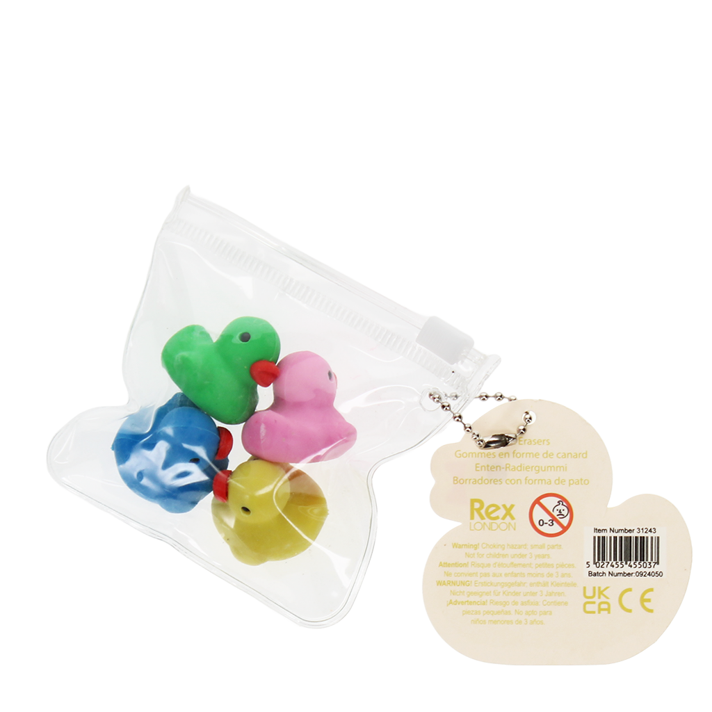 Rex London - Gummen Set van 4 - Eendjes