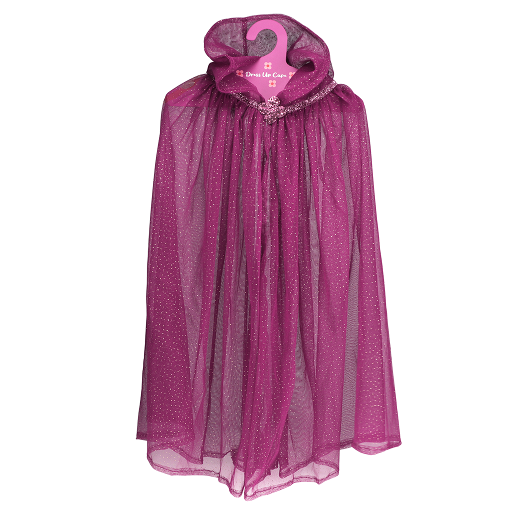 Rex London - Glitter cape voor kinderen - Donkerroze