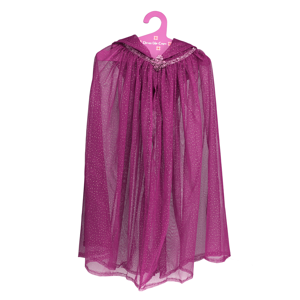 Rex London - Glitter cape voor kinderen - Donkerroze
