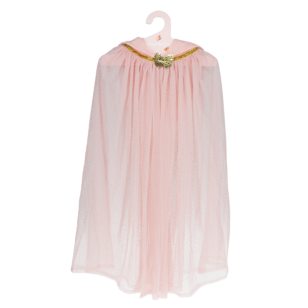 Rex London - Glitter cape kind lichtroze