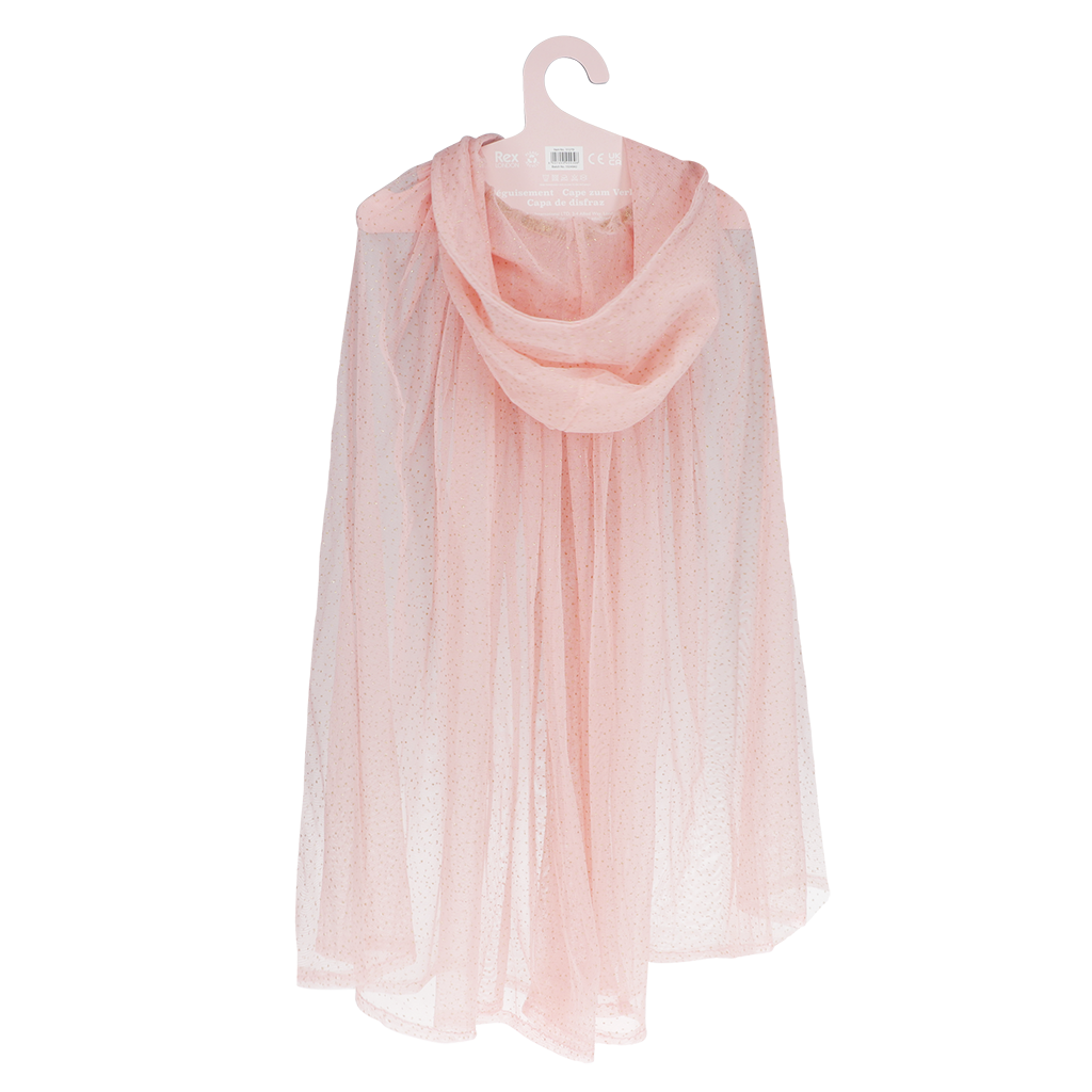 Rex London - Glitter cape kind lichtroze
