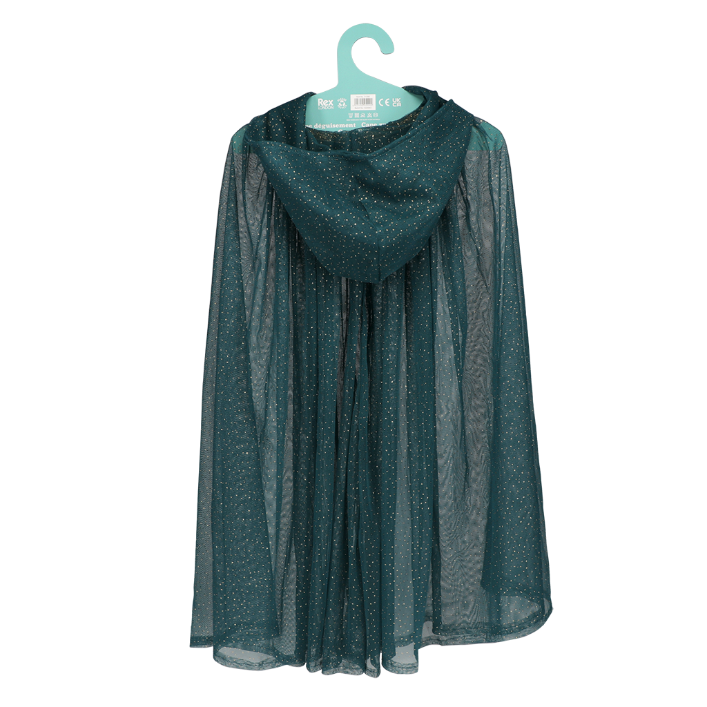 Rex London - Glittercape blauw voor kinderen