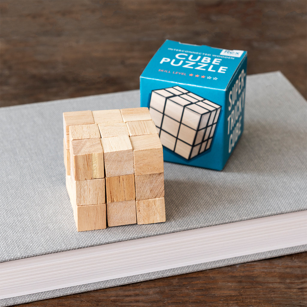 Rex London - Houten kubus puzzel