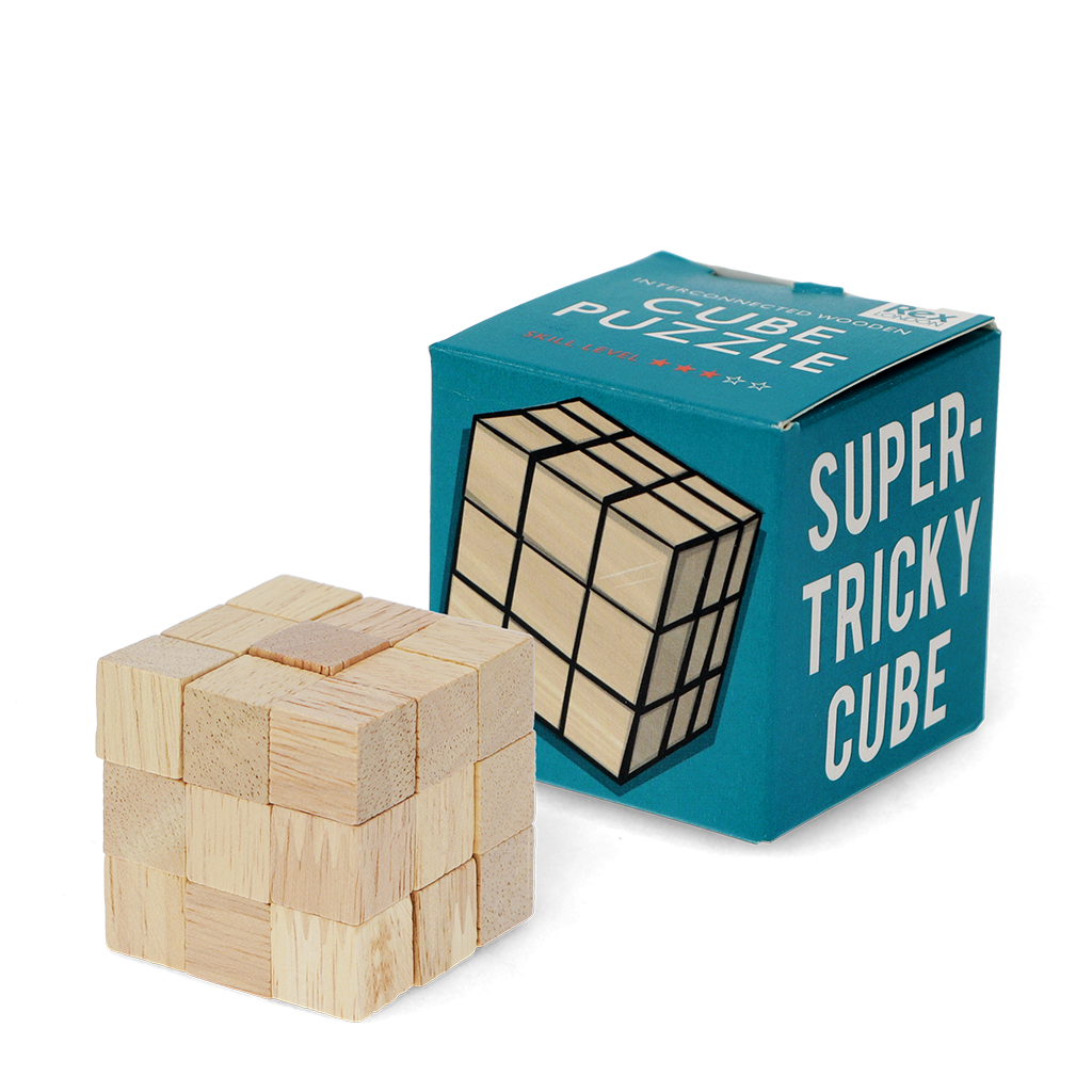 Rex London - Houten kubus puzzel