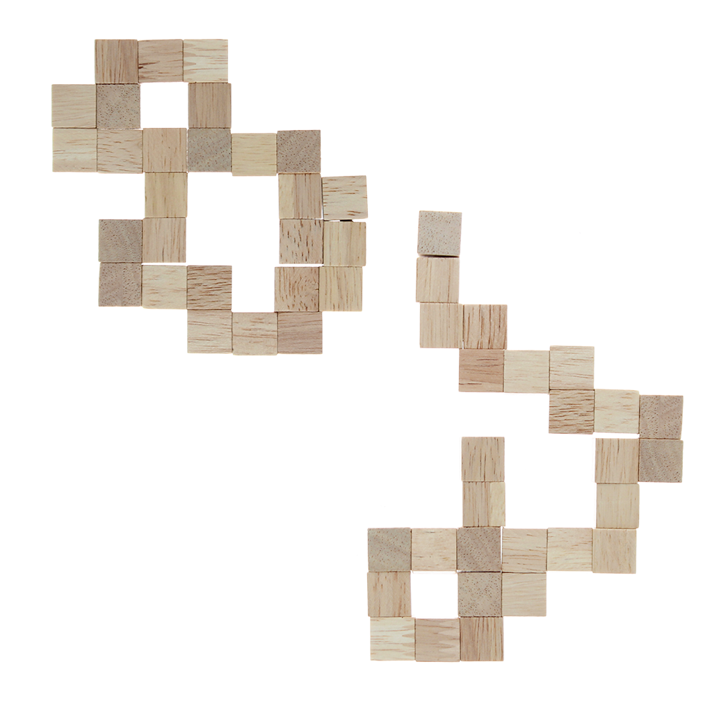 Rex London - Houten kubus puzzel