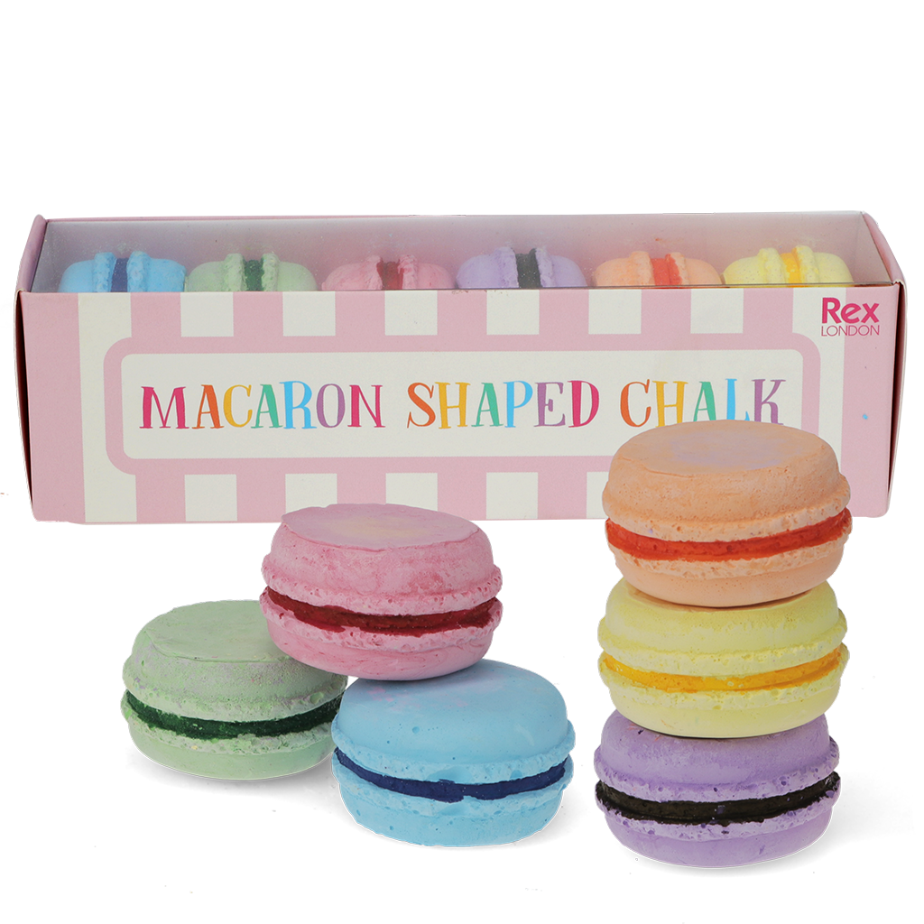 Rex London - Stoepkrijt 6 stuks Macaron