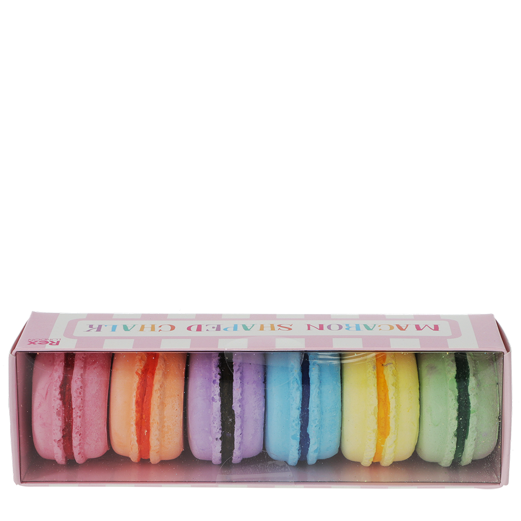 Rex London - Stoepkrijt 6 stuks Macaron