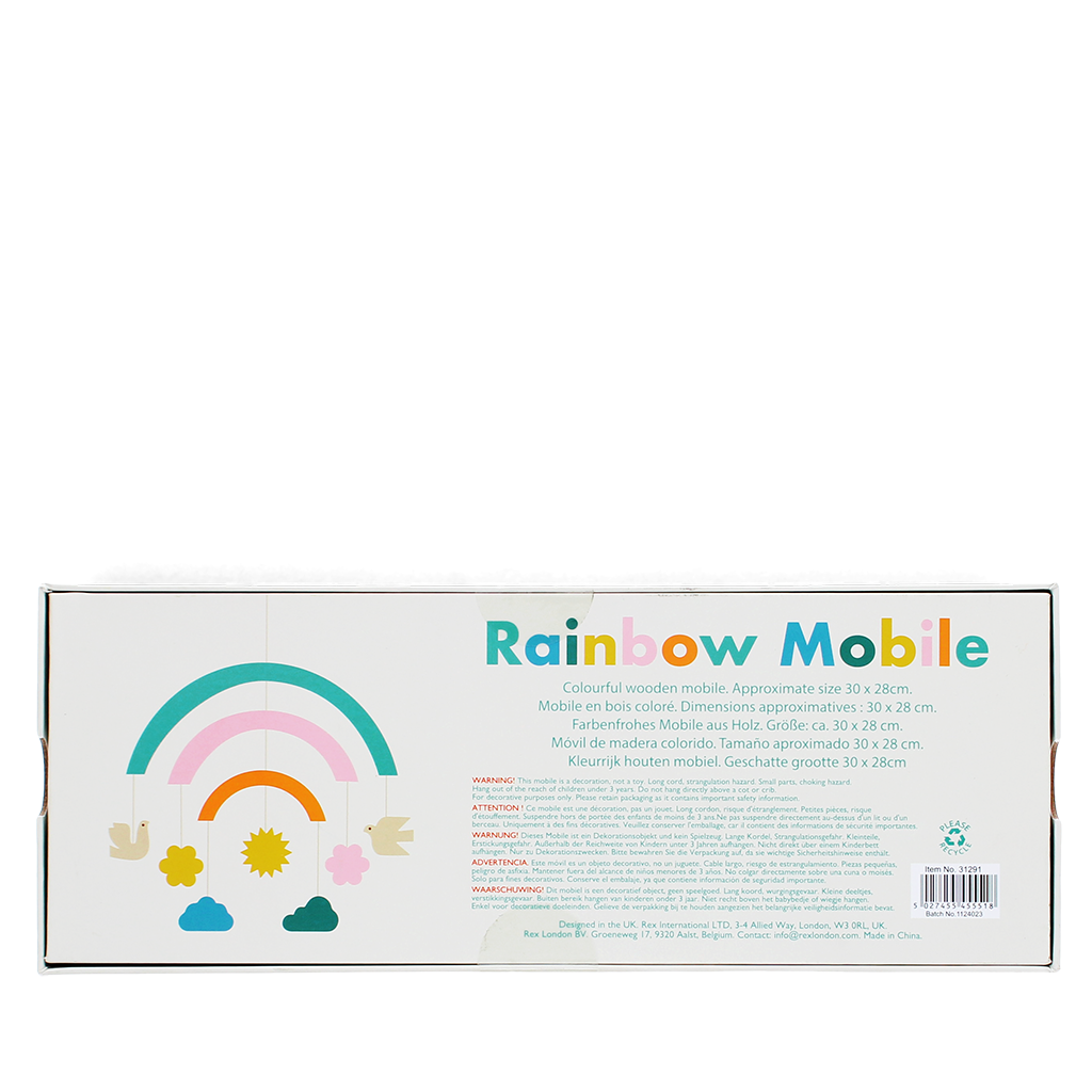 Rex London - Houten Regenboog Mobiel