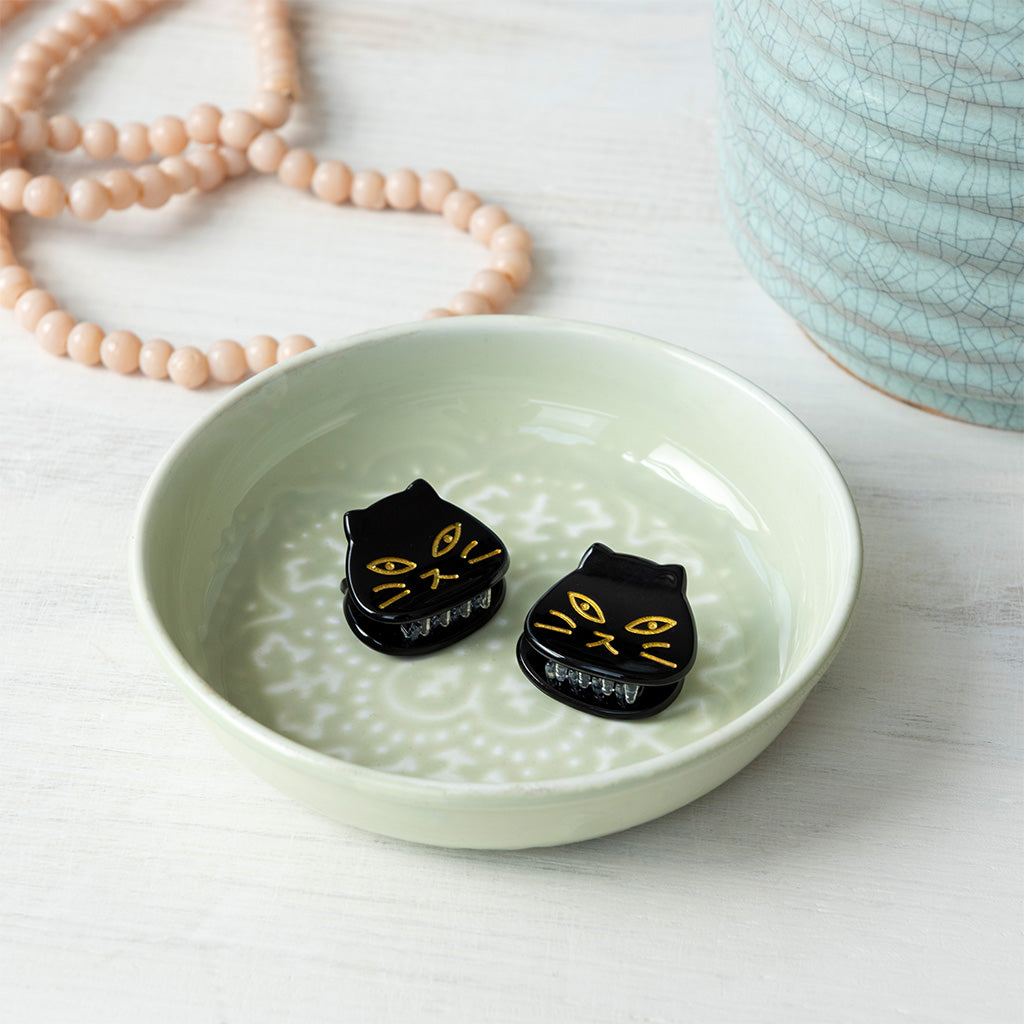 Rex London - Mini Haarknijpers Zwarte Katten (set van 2)