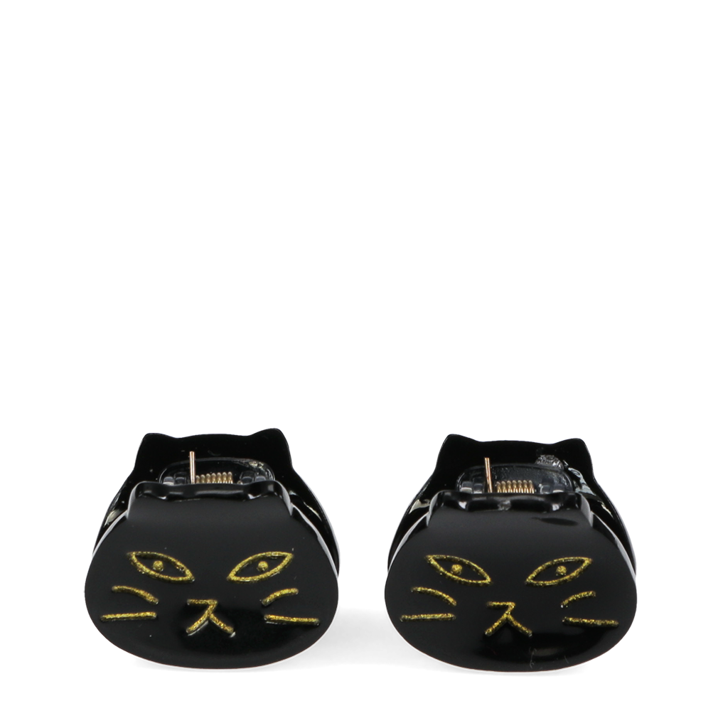 Rex London - Mini Haarknijpers Zwarte Katten (set van 2)