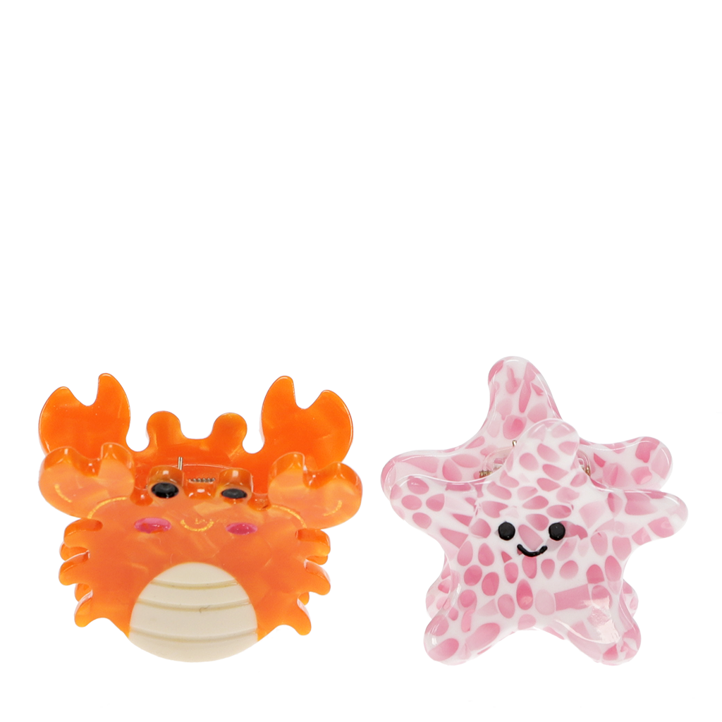 Rex London - Mini haarklauwtjes (set van 2) - Zeedieren