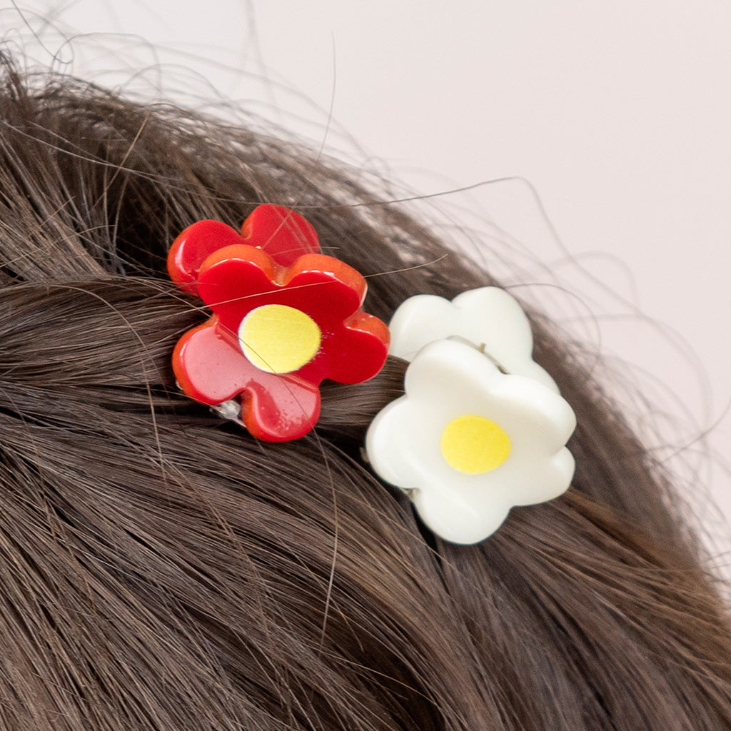 Rex London - Mini Haarklauwtjes Bloemen (set van 2)