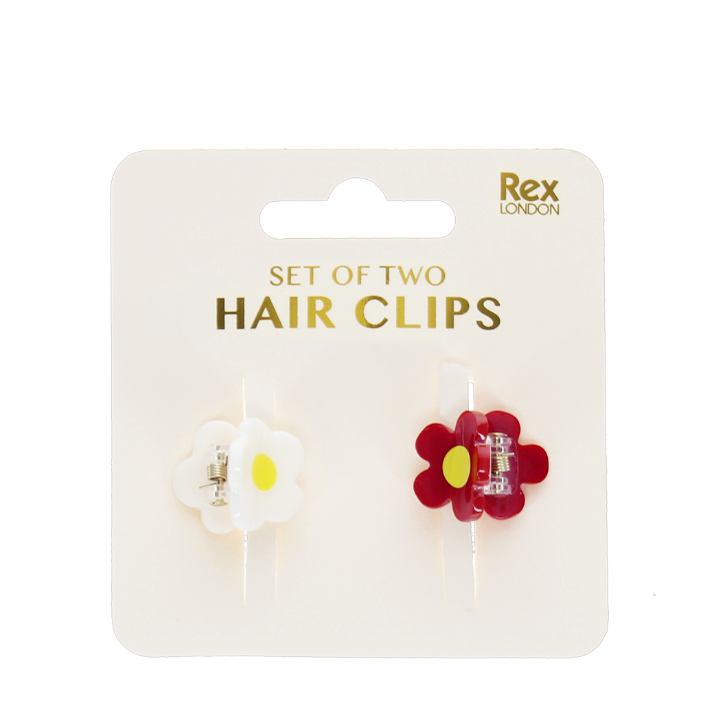 Rex London - Mini Haarklauwtjes Bloemen (set van 2)