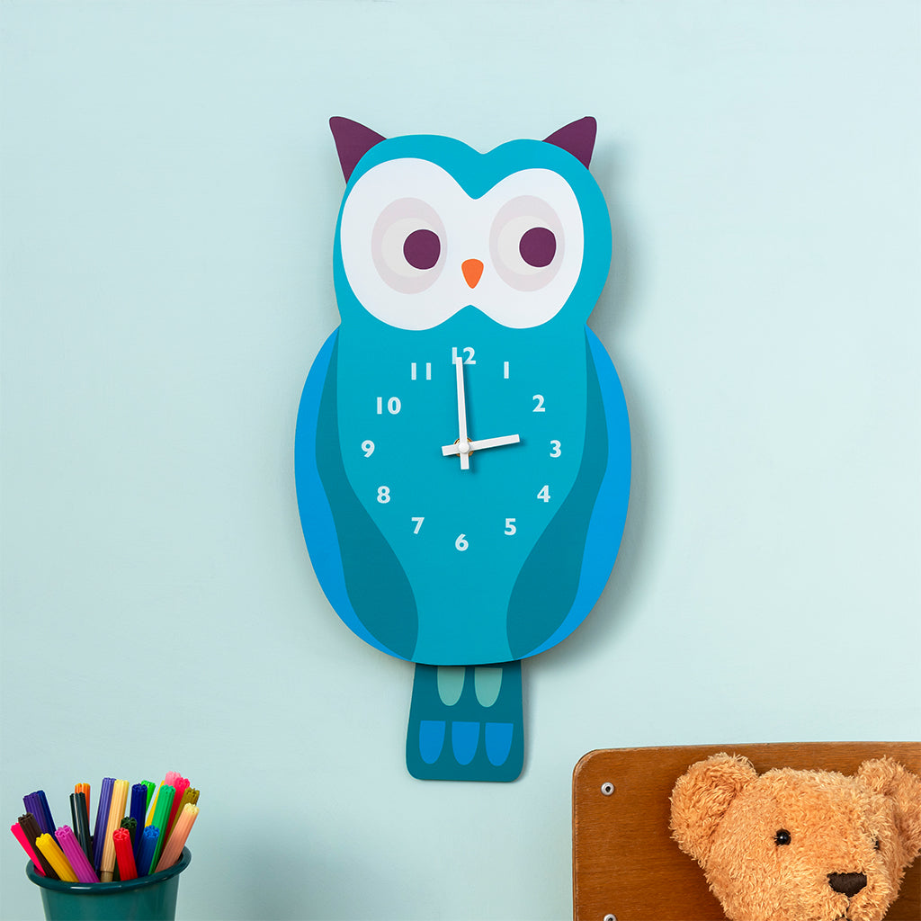 Rex London - Wandklok met Slinger - Uil