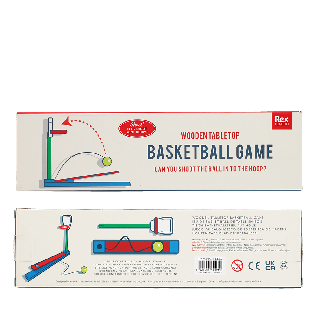 Rex London - Houten Basketbalspel Tafelformaat