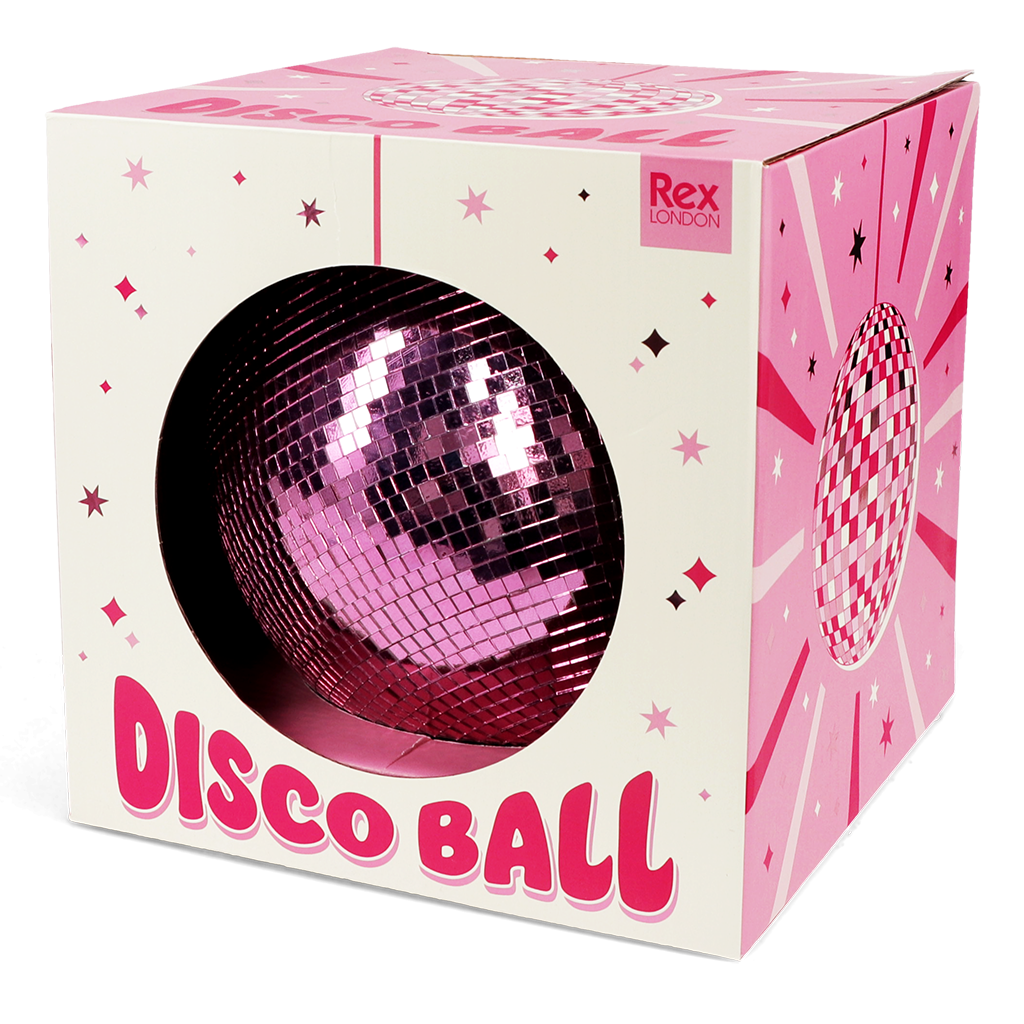 Rex London - Hangende discobal 20cm roze