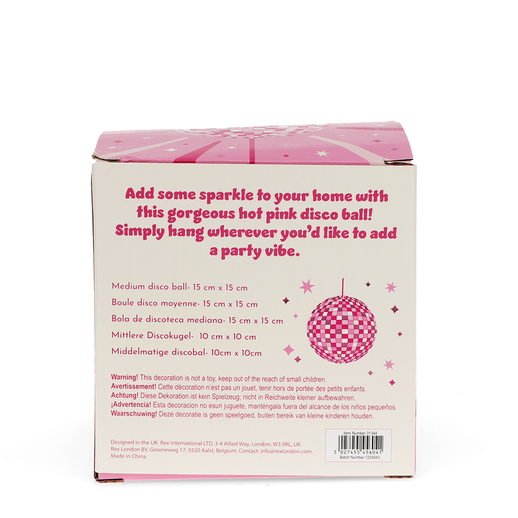 Rex London - Discobal Roze 15 cm