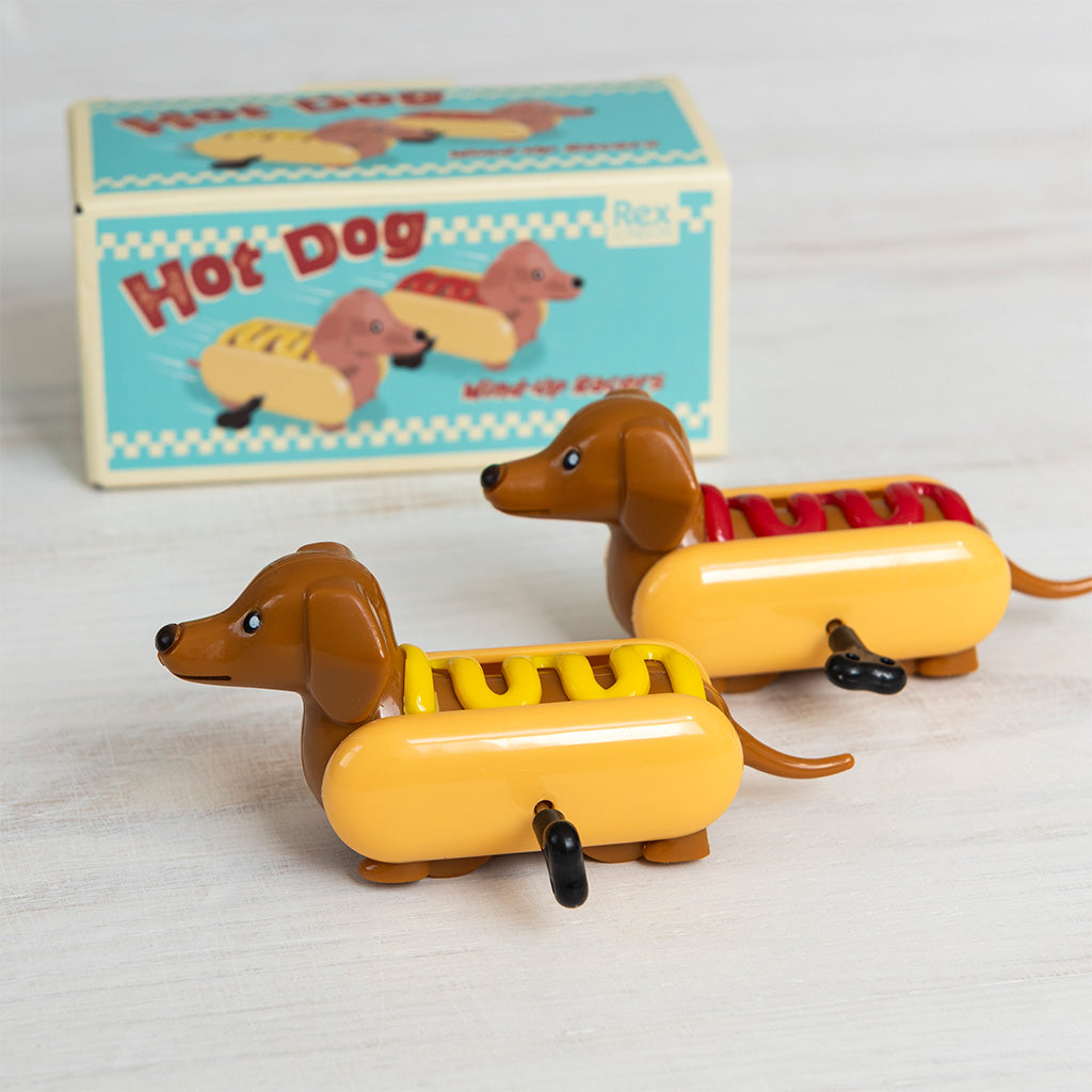 Rex London - Opwindbare Raceauto's Hotdog (set van 2)