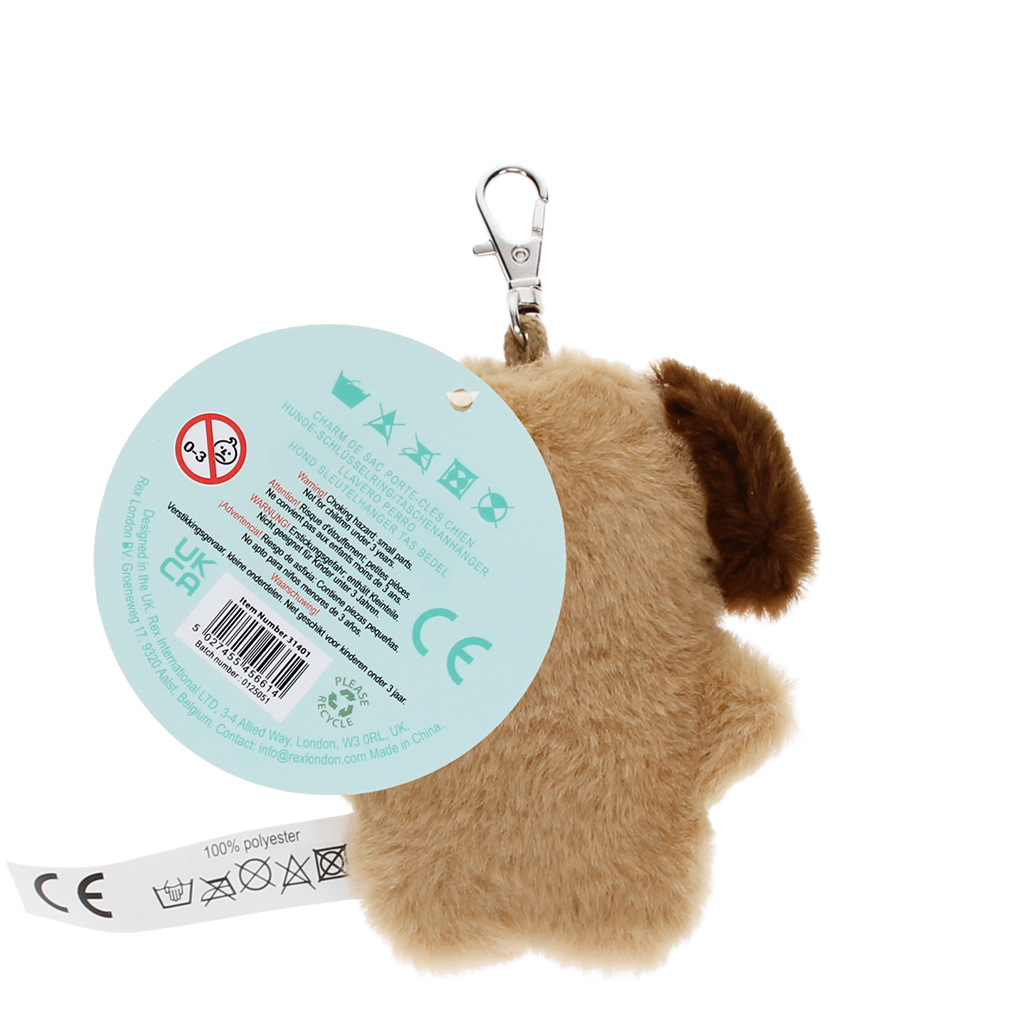 Rex London - Pluche Sleutelhanger Hond