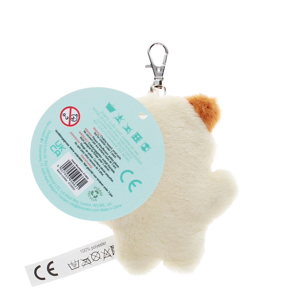 Rex London - Sleutelhanger tashangar pluche kat