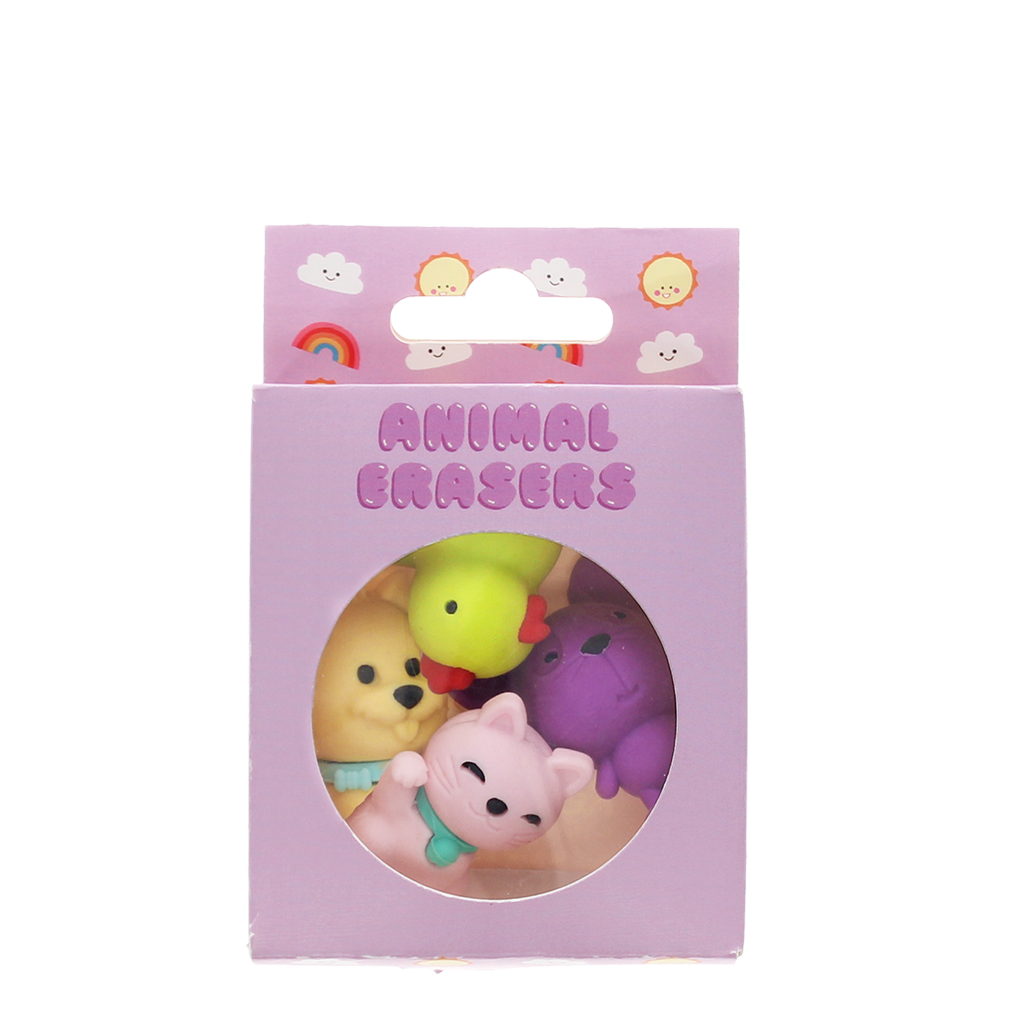 Rex London - Schattige dierengummetjes (set van 4) - Medley