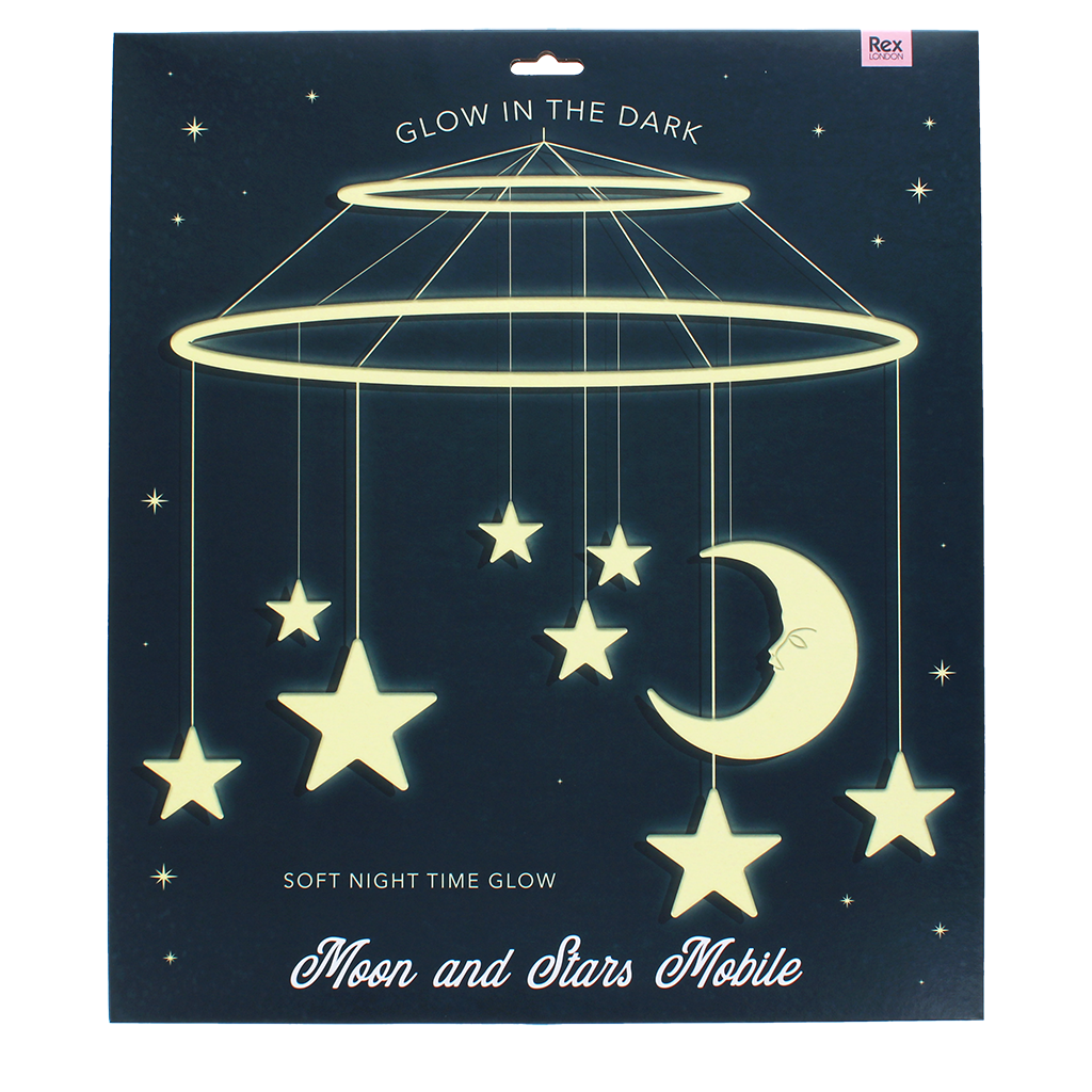Rex London - Glow in the Dark Mobiel Maan en Sterren