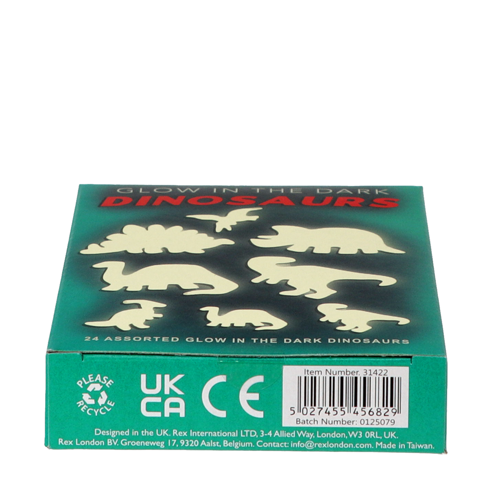 Rex London - Glow in the Dark Dinosaurus Stickers (24 stuks)