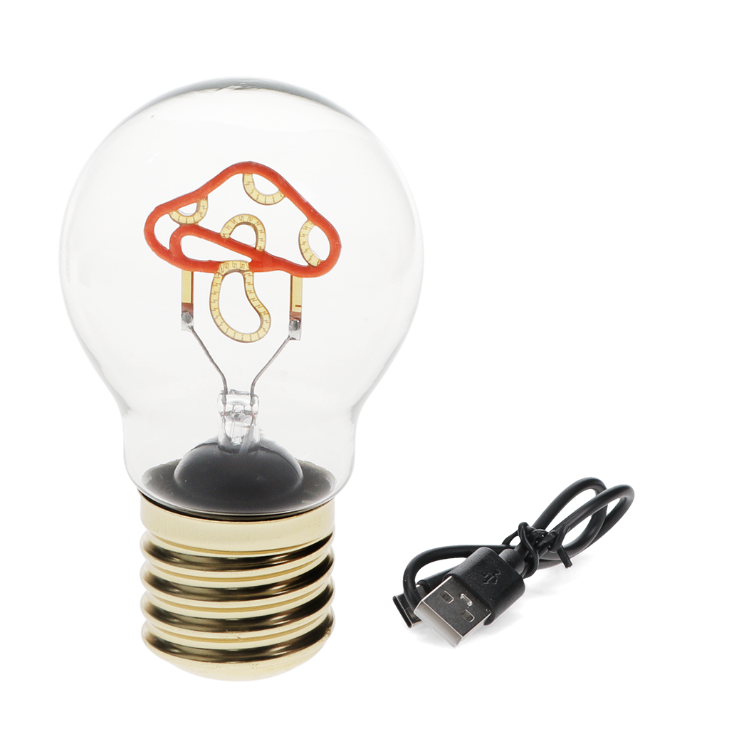 Rex London - USB Oplaadbare Paddenstoel Gloeilamp Lamp