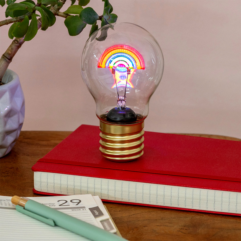Rex London - USB Oplaadbare Gloeilamp Lamp Rainbow