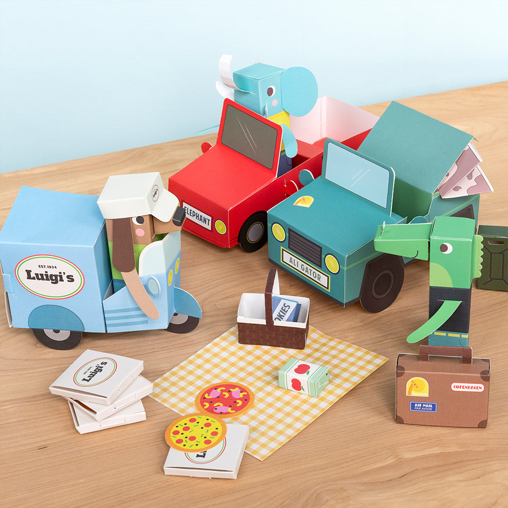 Rex London - 3D Knutselset Dieren Auto's