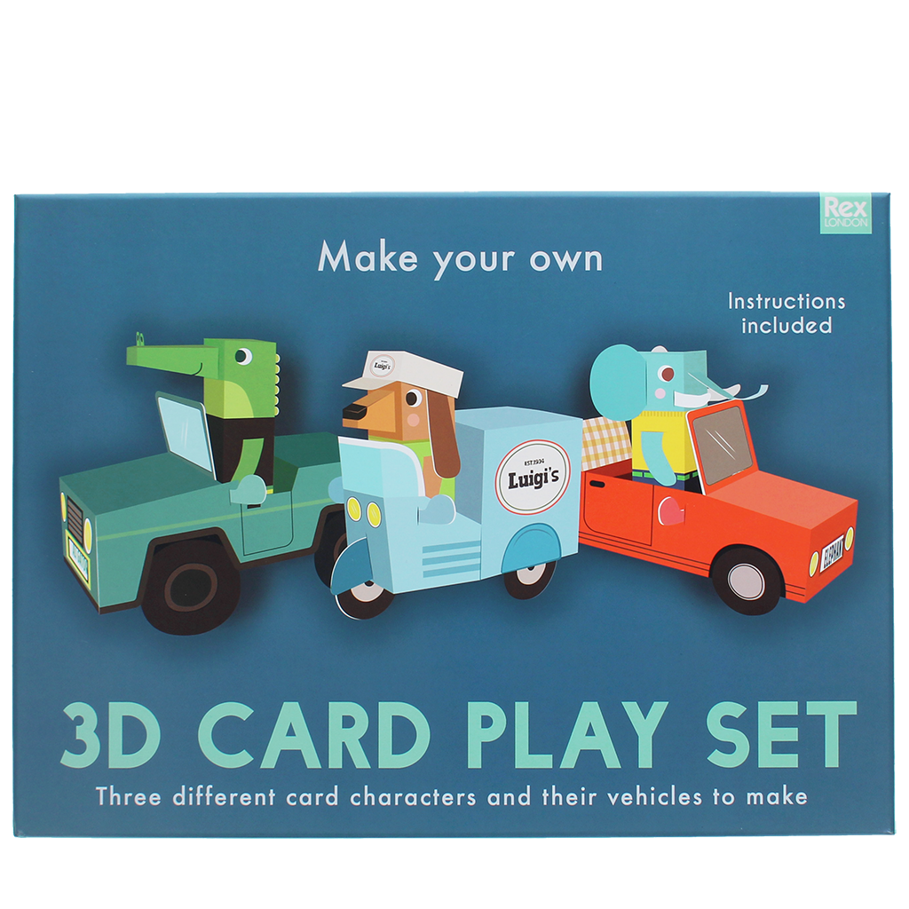 Rex London - 3D Knutselset Dieren Auto's