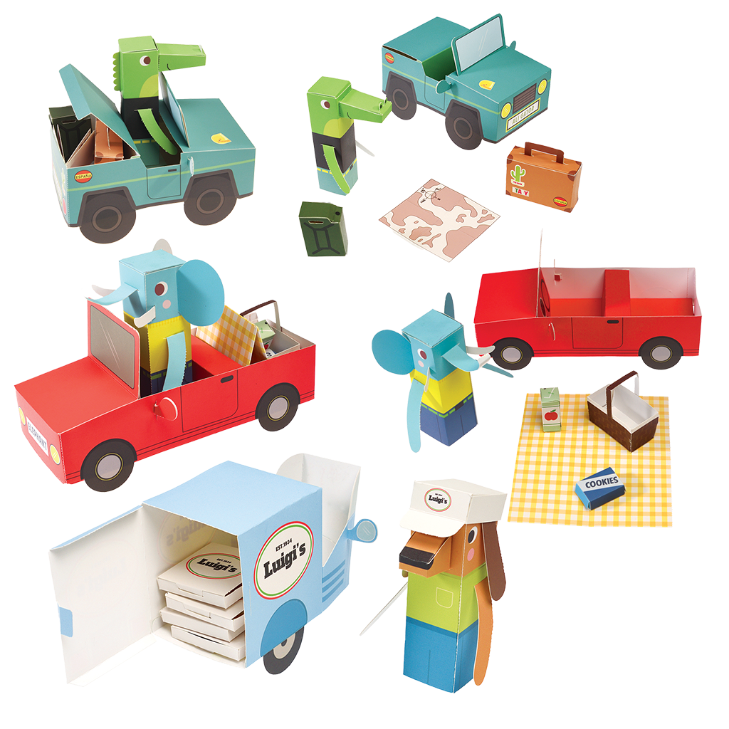 Rex London - 3D Knutselset Dieren Auto's