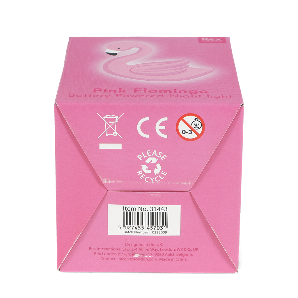 Rex London - Nachtlampje Roze Flamingo