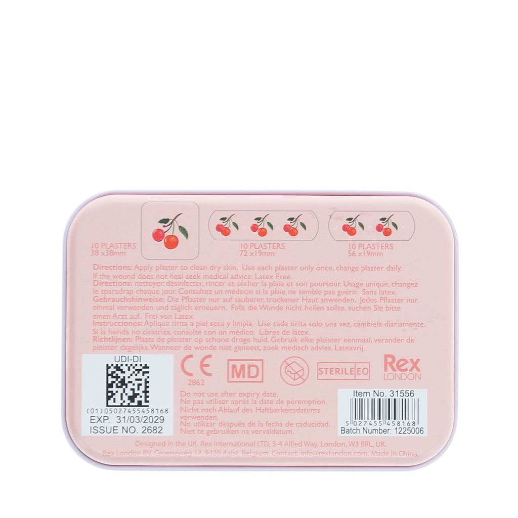 Rex London - Pleisters in blikje Little Cherry (30 stuks)