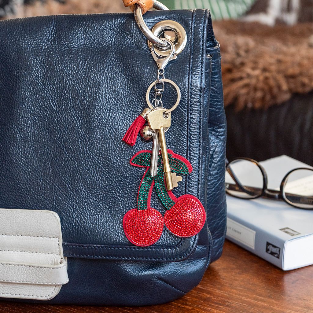 Rex London - Sleutelhanger Tashangerje Kers met Glitter