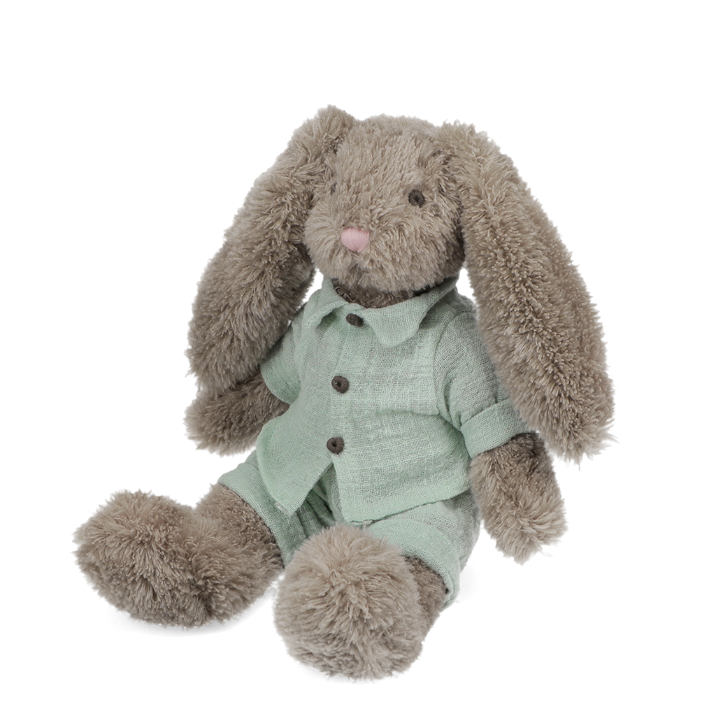 Rex London - Pluche Knuffelkonijn in Blauw Pakje