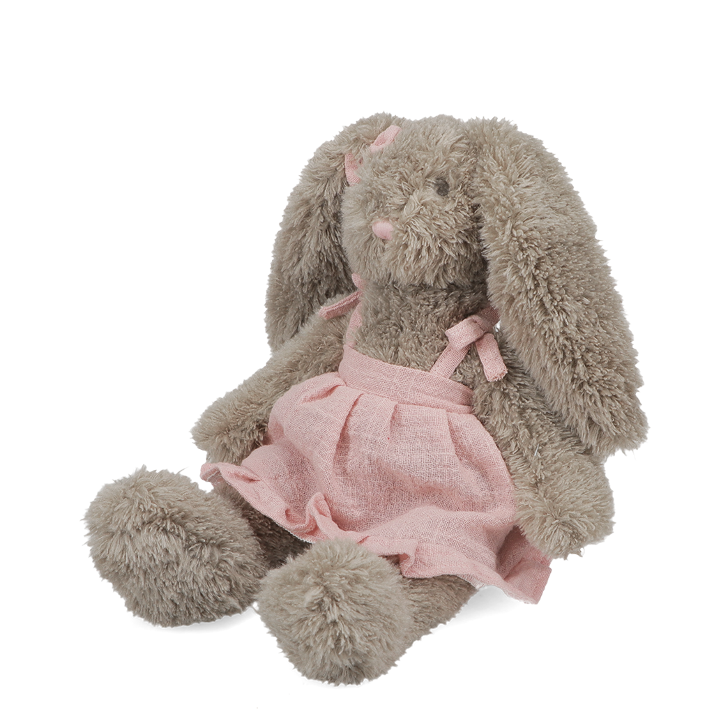 Rex London - Knuffelkonijn in roze jurk