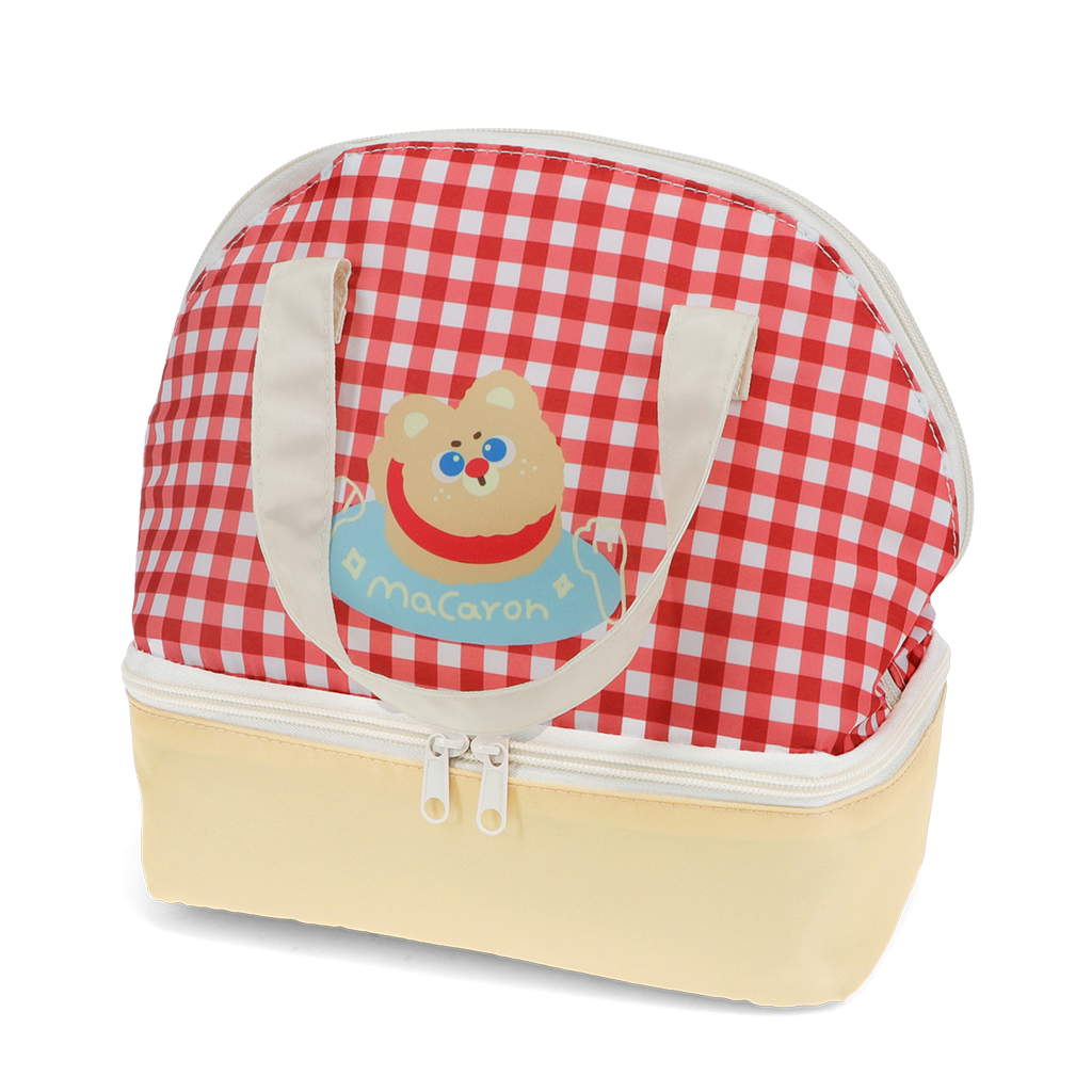Rex London - Geïsoleerde Lunchtrommel Dubbelvaks Kawaii Macaron