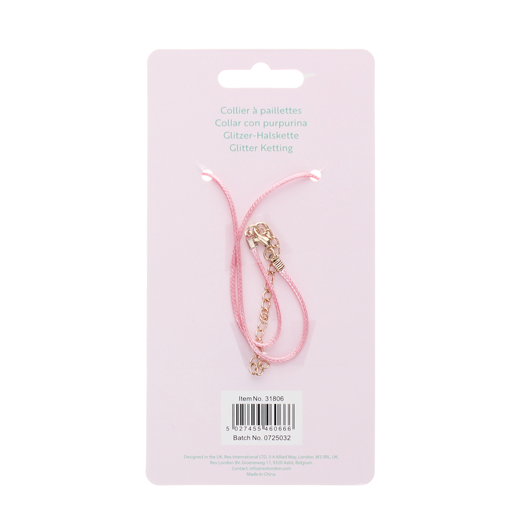Rex London - Glitter Ketting Eenhoorn