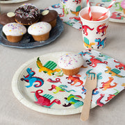 Rex London - Papieren Bekertjes Baby Dino's (8 stuks)